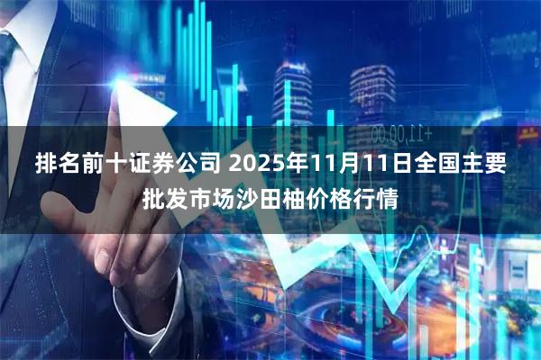 排名前十证券公司 2025年11月11日全国主要批发市场沙田柚价格行情